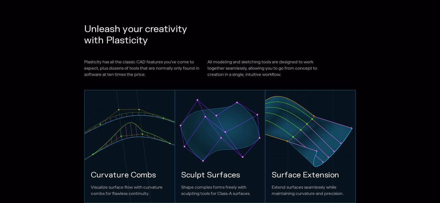 Plasticity Features section
