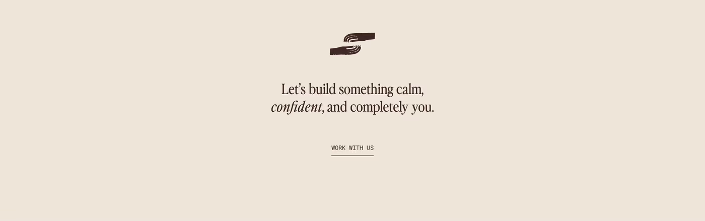 Studio Meraki Call to action section