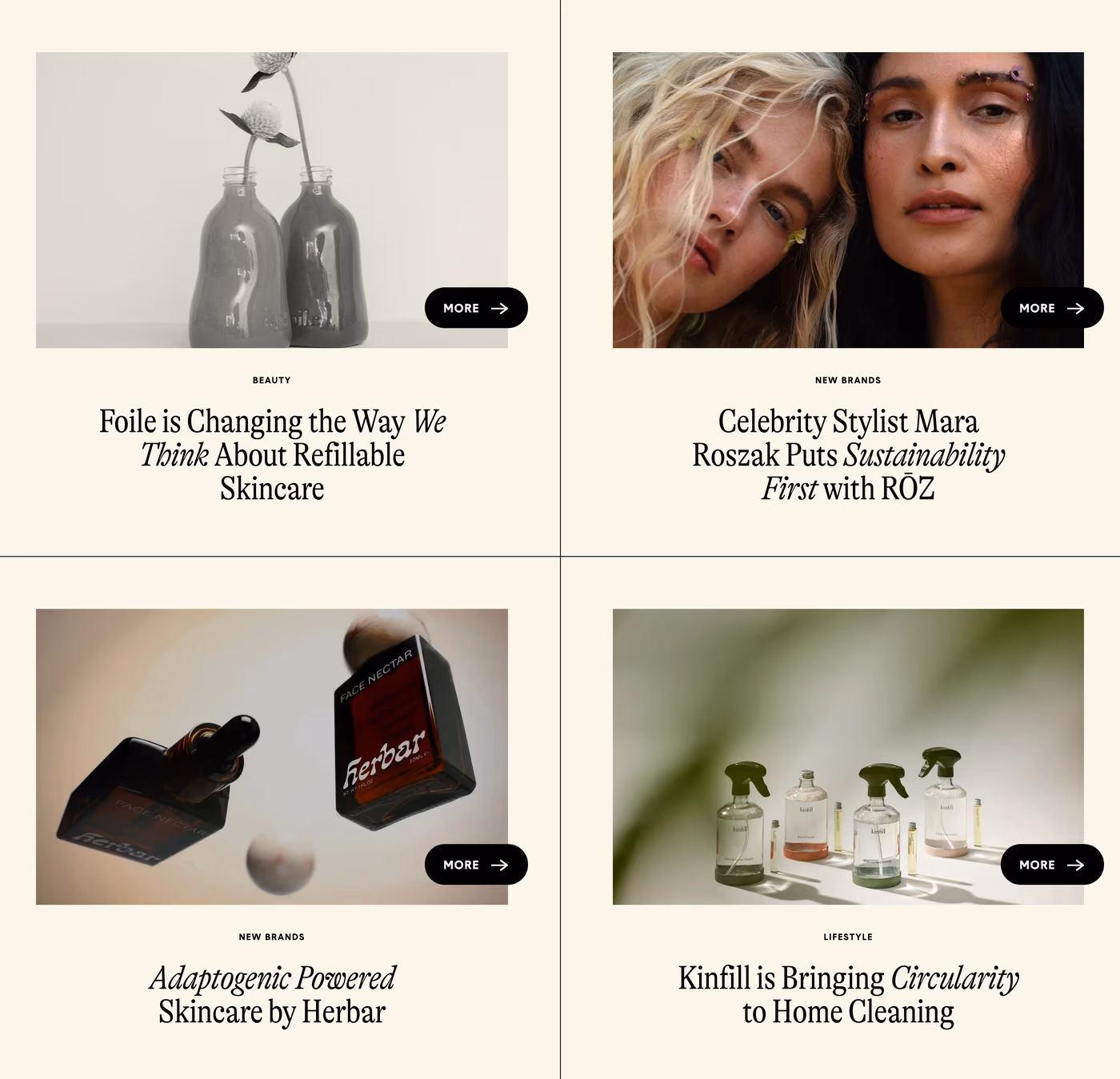The Unwash — screenshot of the blog section