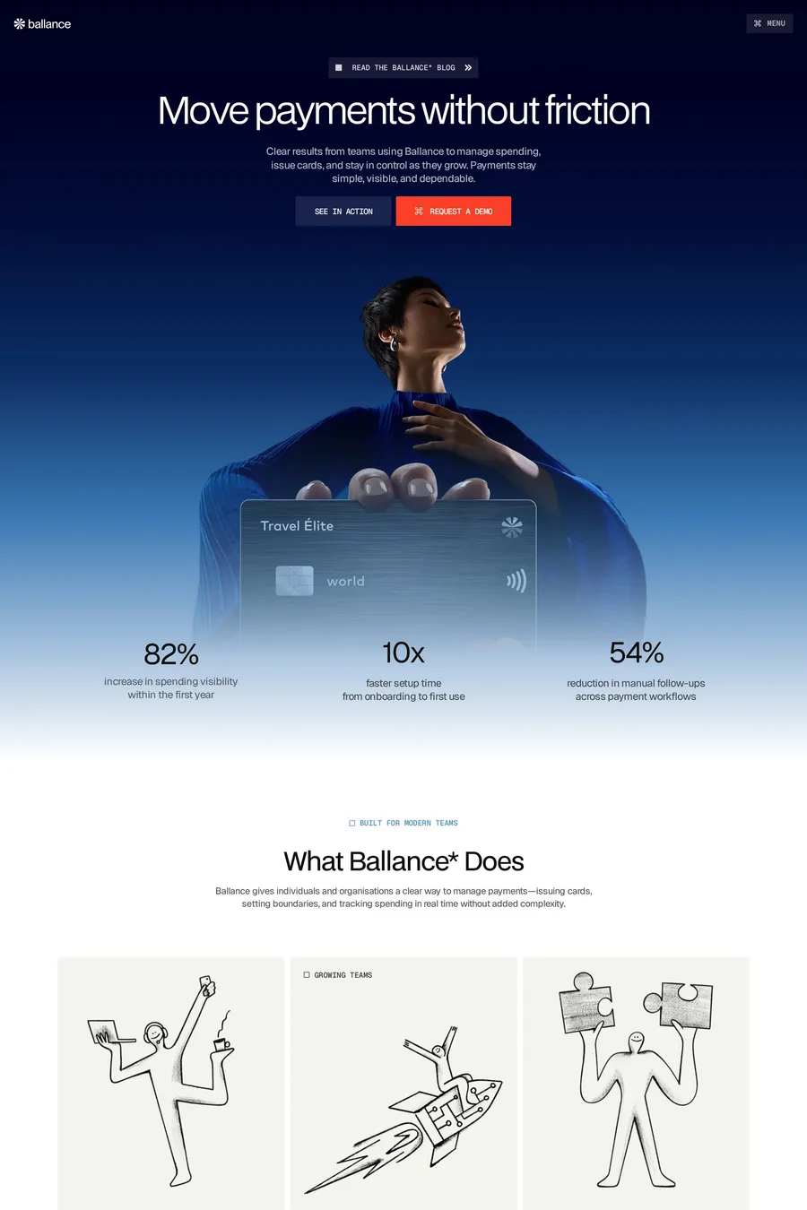 Ballance website template screenshot