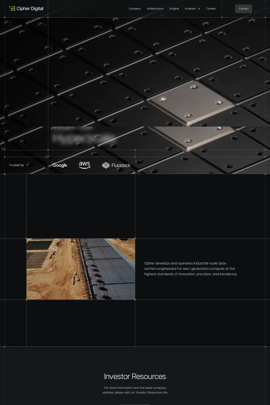 Cipher — agency website screenshot