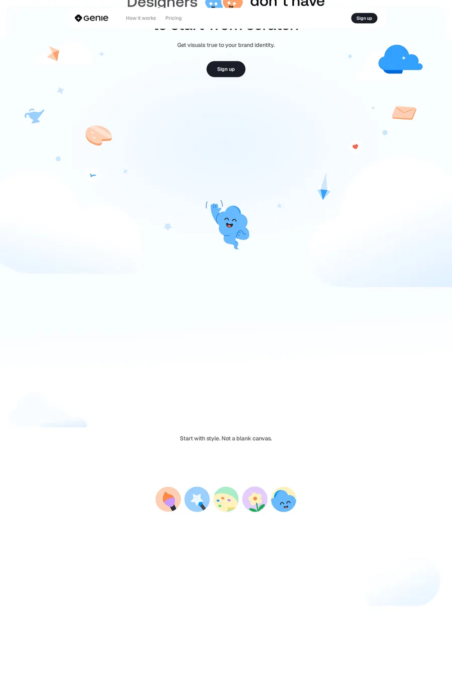 Geniestudio — landing website screenshot