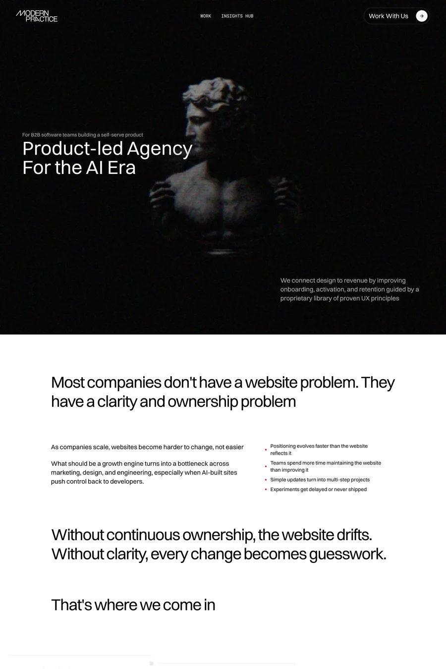 Modern Practice — agency website screenshot