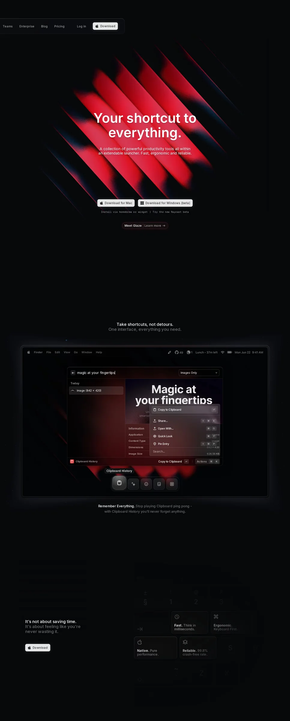 Raycast desktop screenshot